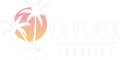 la playa services logo white